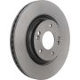 Brembo KT00A33 Brembo ceramic brake pad and UV coated vented  brake disc kit