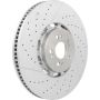 Brembo 09.D601.43 Premium Dual Cast Vented Drilled/Grooved UV Coated Brake Rotor