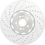Brembo 09.D601.43 Premium Dual Cast Vented Drilled/Grooved UV Coated Brake Rotor