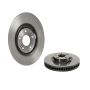 Brembo KT04354 Brembo low-met brake pad and UV coated vented  brake disc kit