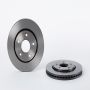 Brembo KT00795 Brembo ceramic brake pad and UV coated vented  brake disc kit