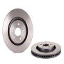 Brembo KT00844 Brembo ceramic brake pad and UV coated vented  brake disc kit