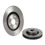 Brembo KT00990 Brembo ceramic brake pad and UV coated vented  brake disc kit