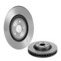 Brembo KT00666 Brembo ceramic brake pad and UV coated PVT slotted brake disc kit