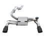 AWE Tuning 3025-33024 Ford Focus RS SwitchPath Cat-back Exhaust - Diamond Black Tips
