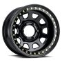 Raceline RT51 Daytona Rock 17x8in/6x139.7 BP/-25mm Offset/107.95mm Bore - Gloss Black Beadlock Wheel