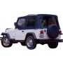 Rampage 68215 1976-1983 Jeep CJ5 Complete Top - Black Denim