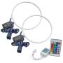 Oracle Lighting 1214-504 Wrangler JL/Gladiator JT LED Surface Mount Headlight Halo Kit - ColorSHIFT SIM