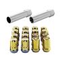 McGard (65454GDC 12X1.25 MCG 4 LUG SPLINEDRIVE KIT, GOLD W/WHL LKS CLAMSHELL)
