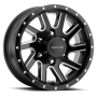Raceline 820M Twisted 16x6in / 8x165.1 BP / 0mm Offset / 4.90mm Bore - Black & Machined Wheel