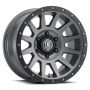ICON 2017858347TT Compression 17x8.5 6x5.5 0mm Offset 4.75in BS 106.1mm Bore Titanium Wheel