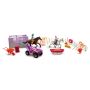 New Ray Toys SS-37105B Valley Ranch Set with Pink ATV, Figurines and Horses