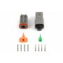 Haltech HT-031114 Matching Set of Deutsch DT-4 Connectors 13 Amp Plug & Pins Only