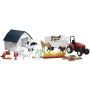 New Ray Toys 04106A Country Life Playset Barnyard with Tractor/ Garden Rows and Animals