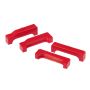 Prothane 88-98 Chevy Truck Big Block Radiator Insolators - Red