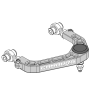 Camburg CAM-110211-GRY Ford F-150 2WD/4WD 21-23 KINETIK V2 Performance Billet Uniball Upper Arms