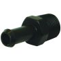 Moroso 65381 Air/Oil Separator Fuel Line Fitting - 3/8in to 3/8in Hose - Straight - Black - Single
