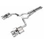 AWE Tuning 3025-42375 AWE 2024 Ford Mustang Dark Horse S650 RWD SwitchPath Catback Exhaust w/ Quad Chrome Silver Tips