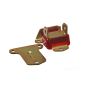 ENERGY SUSPENSION ENE3-1117R BBC Engine Motor Mount Zinc Finish Red Each