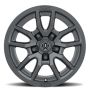 ICON 2617855557SB Vector 5 17x8.5 5x150 25mm Offset 5.75in BS 110.1mm Bore Satin Black Wheel