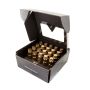 NRG LN-LS710CG-21 700 Series M12 X 1.25 Steel Lug Nut w/Dust Cap Cover Set 21 Pc w/Locks & Socket - Chrome Gold