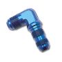 Russell Performance -6 AN 90 Degree Flare Bulkhead (Blue)