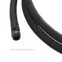 Mishimoto MMHOSE-PL-04-120 Push Lock Hose, Black, -4AN, 120in Length