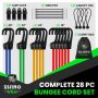 Rhino USA RHINO-28-BNGE 28Pc Bungee Cord Assortment