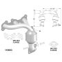 OEM Industries 110003 EXHAUST MANIFOLD WITH INTEGRATED CATALYTIC CONVERTER