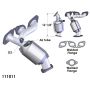 OEM Industries 111011 EXHAUST MANIFOLD WITH INTEGRATED CATALYTIC CONVERTER