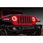 Oracle Lighting 1214-003 Jeep Wrangler JL/Gladiator JT LED Surface Mount Headlight Halo Kit - Red