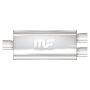 MagnaFlow Exhaust Products 12198 Straight-Through Performance Muffler; 3/2.5in. Center/Dual; 5x14x8 Body
