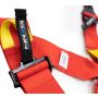 NRG SBH-HRS6PCRD FIA 6pt 2in. Shoulder Belt for HANS Device/ Rotary Cam Lock Buckle/ 3in. Waist Belt - Red