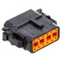 NAMZ MDP-12B Deutsch DTM 12-Position Plug w/12 Stamped Terminals & Wedgelock - Black (HD 74119-98BK)