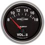 AUTOMETER ATM7691 2-5/8 Gauge Voltmeter 18V Electric Sport-Comp