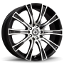 Konig Crown 16x7.5 5x112/120 ET35 Black Machine Face
