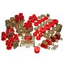 Energy Suspension 3.18109R 73-80 Chevrolet / GMC 2WD 1/2 Ton Pickup Red Hyper-flex Master Bushing Set