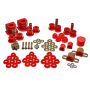 Energy Suspension 86-91 Mazda RX7 Red Hyper-Flex Master Bushing Set