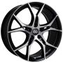 Enkei 517-775-6545BKM Vulcan 17x7.5 45mm Offset 5x114.3 Bolt 72.6mm Bore Black Machined Wheel
