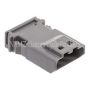 NAMZ NJ-4P52 JAE MX-1900 4-Position Male Gray Pin Housing (HD 69201180)
