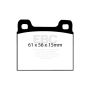 EBC DP3104C 73-77 Porsche 911 2.7L Redstuff Front/Rear Brake Pads