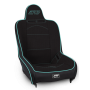 PRP Seats A100110-50-238 PRP Premier High Back Suspension Seat- Black/Teal Tweed