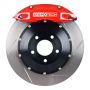 Stoptech 83.160.0047.71 08-13 BMW M3/11-12 1M Coupe Rear Red ST-40 Calipers 355x32 Slotted Rotors Pads & SS Lines