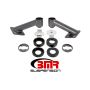 BMR 15-17 S550 Mustang Cradle Bushing Lockout Kit - Black Hammertone