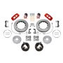 Wilwood 140-17009-R 20-23 Chevy Corvette C8 Aero4 Red Rear Big Brake Kit - Slotted