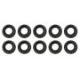 Moroso 38831 Black OX Nuts - 1/4-28 (10 Pack)