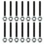 Moroso 38824 Chevrolet Big Block Fabricated Valve Covers Broached Stud Kit (Non-Serrated Flange Nuts)