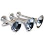 Kleinn Air Horns 630 Kleinn Chrome Triple Horn/ 14.75In/ 13In/9.5In - Chrome-Plated Spun Copper