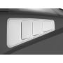 ROUSH 2010-2014 Ford Mustang Unpainted Quarter Window Louver Kit