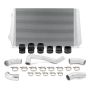 Mishimoto MMINT-DMAX-17KSLP 17-19 GM L5P Duramax Intercooler Kit - Silver w/ Polished Pipes